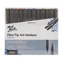 Mont Marte Premium Flexi Tip Art Markers 12pc- main image