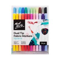 Mont Marte Signature Dual Tip Fabric Markers 24pc- main image