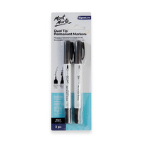 Mont Marte Permanent Markers Black 2pc- main image