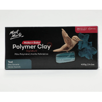 Mont Marte Make N Bake Polymer Clay 400g Block - Teal- main image