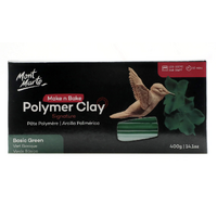 Mont Marte Make N Bake Polymer Clay 400g Block - Basic Green- main image
