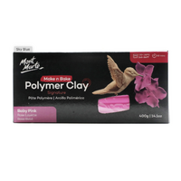 Mont Marte Make N Bake Polymer Clay 400g Block - Baby Pink- main image