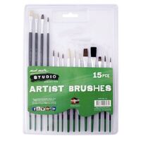 Mont Marte Silver Series Paint Brush Set 15pc- main image