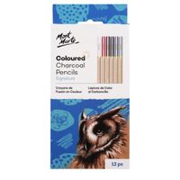 Mont Marte Signature Coloured Charcoal Pencils 12pc- main image
