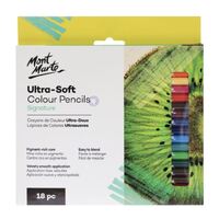 Mont Marte Signature Ultra-Soft Colour Pencils Set 18pc- main image