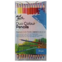 Mont Marte Signature Duo Colour Pencils 24pc Drawing and Sketching Set Quality- main image