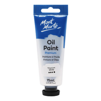 Mont Marte Oil Paint 75ml Tube - Titanium White- main image