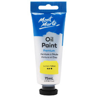 Mont Marte Oil Paint 75ml Tube - Lemon Yellow- main image