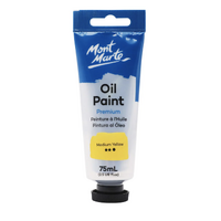 Mont Marte Oil Paint 75ml Tube - Medium Yellow- main image