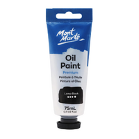 Mont Marte Oil Paint 75ml Tube - Lamp Black- main image