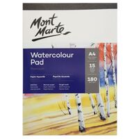 Mont Marte Watercolour Pad German Paper A4 180gsm 15 Sheet- main image