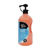 Mont Marte Signature Acrylic Paint Pump Bottle 1L - Orange- main image