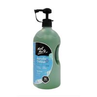 Mont Marte Signature Acrylic Paint Pump Bottle 1L - Sap Green- main image