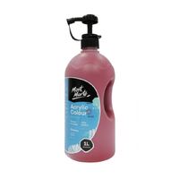 Mont Marte Signature Acrylic Paint Pump Bottle 1L - Crimson- main image