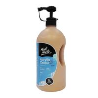 Mont Marte Signature Acrylic Paint Pump Bottle 1L - Gold- main image