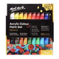 Mont Marte Paint Set - Signature Acrylic Paint 18pc x 36ml- main image