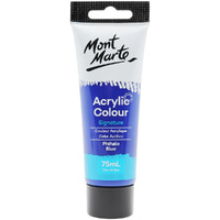 Mont Marte Signature Acrylic Paint 75ml Tube - Phthalo Blue- main image