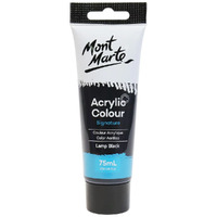 Mont Marte Signature Acrylic Paint 75ml Tube - Lamp Black- main image