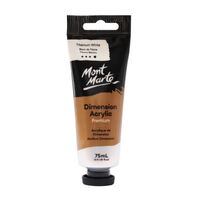 Mont Marte Dimension Acrylic Paint 75ml Tube - Titanium White- main image