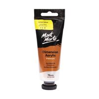 Mont Marte Dimension Acrylic Paint 75ml Tube - Lemon Yellow- main image