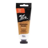 Mont Marte Dimension Acrylic Paint 75ml Tube - Orange- main image