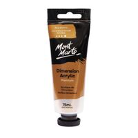 Mont Marte Dimension Acrylic Paint 75ml Tube - Raw Sienna- main image