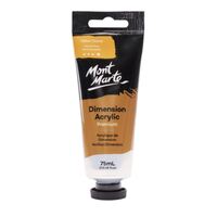 Mont Marte Dimension Acrylic Paint 75ml Tube - Yellow Ochre- main image