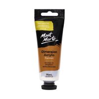 Mont Marte Dimension Acrylic Paint 75ml Tube - Pearl Yellow Mid- main image