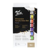 Mont Marte Intro Paint Set - Dimension Acrylic Paint 8pc x 18ml- main image