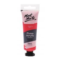 Mont Marte Premium Fluoro Acrylic Paint Tube 50ml - Magenta- main image