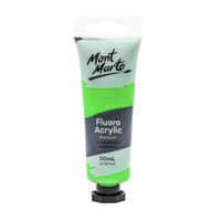 Mont Marte Premium Fluoro Acrylic Paint Tube 50ml - Green- main image
