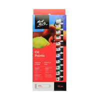 Mont Marte Oil Paint Set 12 Colours - 12pc x 12ml Tubes- main image