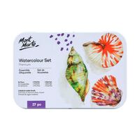 Mont Marte Premium Watercolour Paint Set - Tin 27pc- main image