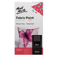 Mont Marte Signature Fabric Paints 12pc x 20ml- main image