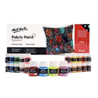 Mont Marte Signature Fabric Paint Set - 24pc x 20ml- main image