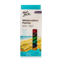 Mont Marte Signature Watercolour Paint 12pc x 12ml- main image