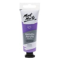 Mont Marte Metallic Acrylic Paint 50ml - Purple- main image