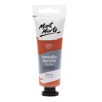 Mont Marte Metallic Acrylic Paint 50ml - Copper- main image