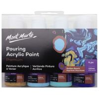 Mont Marte Premium Pouring Acrylic Paint 120ml 4pc Set - Golden Beach- main image