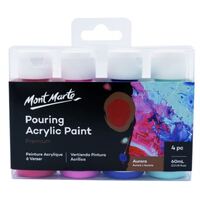 Mont Marte Premium Pouring Acrylic Paint 60ml 4pc Set - Aurora- main image