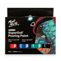 Mont Marte SuperCell Pouring Paint Set 4pc x 60ml - Galaxy- main image