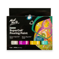 Mont Marte SuperCell Pouring Paint Set 4pc x 60ml - Coral Reef- main image