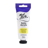 Mont Marte Premium Satin Acrylic Paint 75ml Tube - Cadmium Yellow- main image