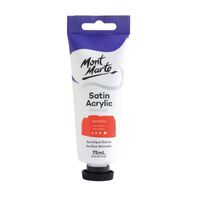Mont Marte Premium Satin Acrylic Paint 75ml Tube - Vermilion- main image