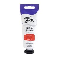Mont Marte Premium Satin Acrylic Paint 75ml Tube - Brilliant Red- main image