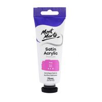 Mont Marte Premium Satin Acrylic Paint 75ml Tube - Pink- main image