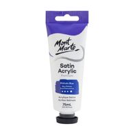 Mont Marte Premium Satin Acrylic Paint 75ml Tube - Phthalo Blue- main image