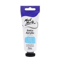 Mont Marte Premium Satin Acrylic Paint 75ml Tube - Sky Blue- main image