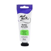 Mont Marte Premium Satin Acrylic Paint 75ml Tube - Light Green- main image