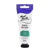 Mont Marte Premium Satin Acrylic Paint 75ml Tube - Viridian- main image